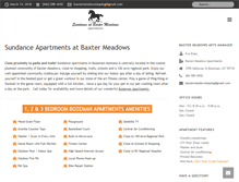 Tablet Screenshot of baxtermeadowsapts.com